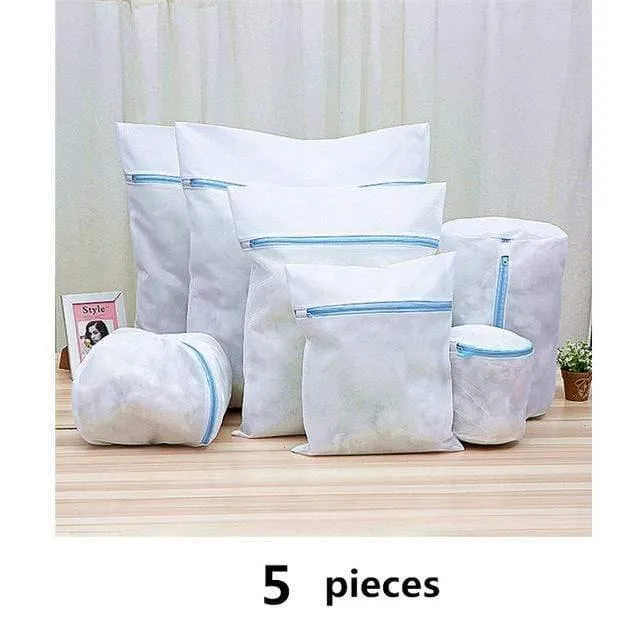 1 Satz Mesh Waschmaschine Wäschesack Mit Mehrfachen Stil Für Wahing Kleidung Faltbare Unterwäsche Bh Socken Wäschewaschbeutel Kit