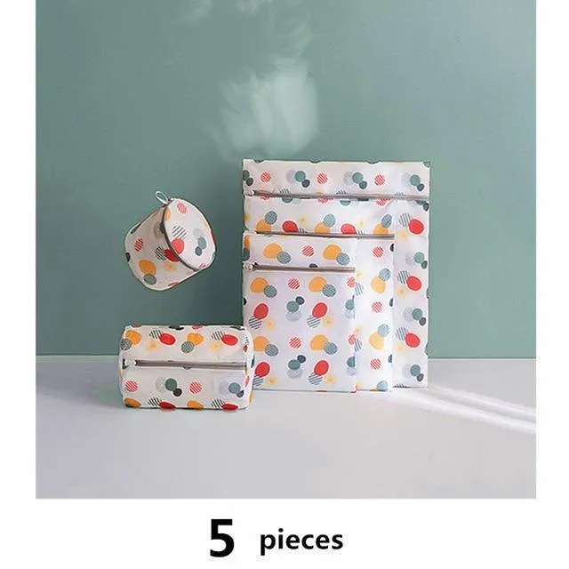 1 Satz Mesh Waschmaschine Wäschesack Mit Mehrfachen Stil Für Wahing Kleidung Faltbare Unterwäsche Bh Socken Wäschewaschbeutel Kit