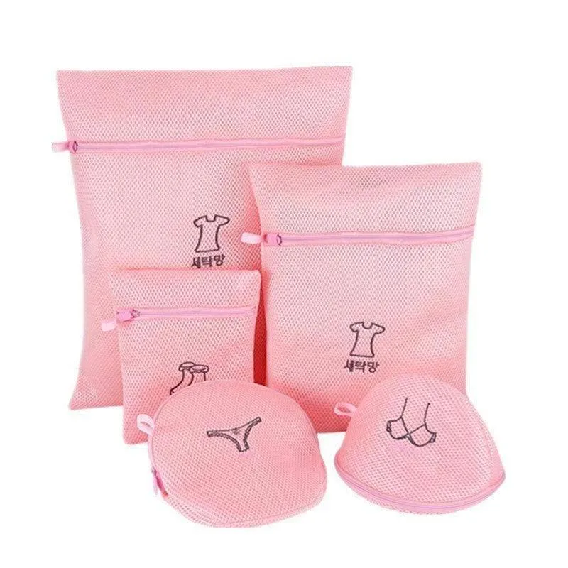 1 Satz Mesh Waschmaschine Wäschesack Mit Mehrfachen Stil Für Wahing Kleidung Faltbare Unterwäsche Bh Socken Wäschewaschbeutel Kit