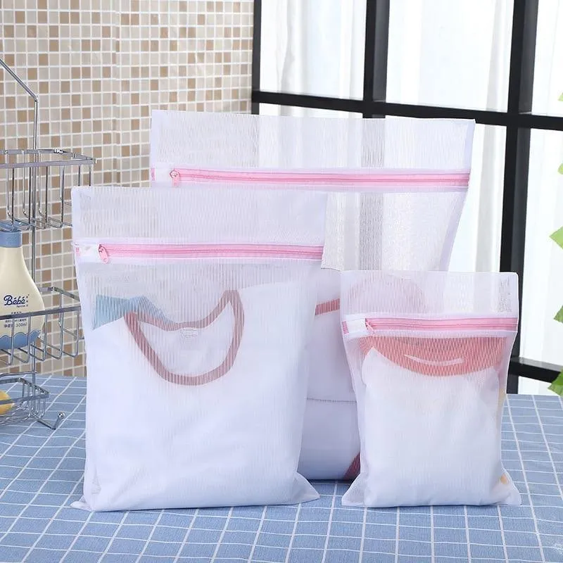 5 Größen Kleidung Waschmaschine Wäschebüstenhalter Hilfe Dessous Mesh Net Waschbeutel Beutel Korb Home Femme