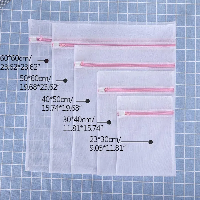 5 Größen Kleidung Waschmaschine Wäschebüstenhalter Hilfe Dessous Mesh Net Waschbeutel Beutel Korb Home Femme