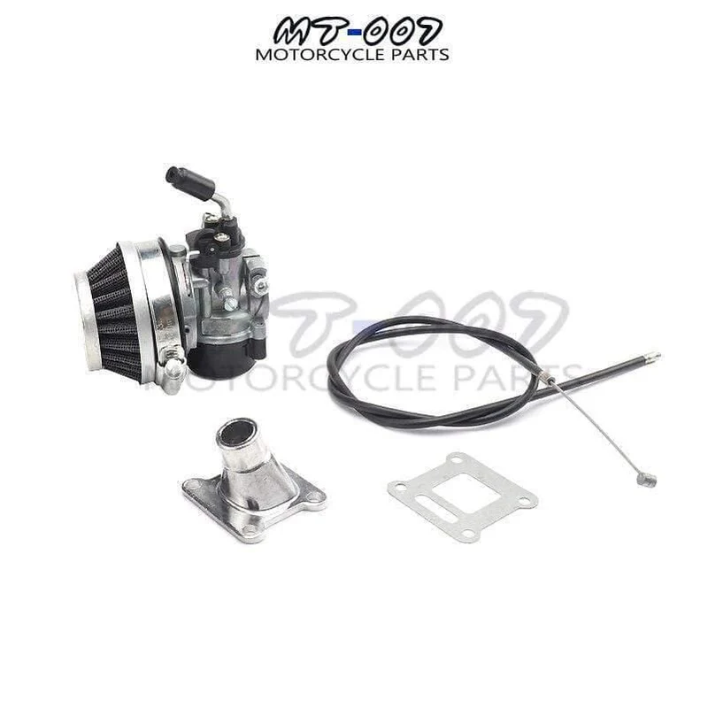 ATV 49cc Performance 19mm Vergaser-Luftfilterbaugruppe für 2-Takt 47cc 49 cc Mini Pocket Bike Group