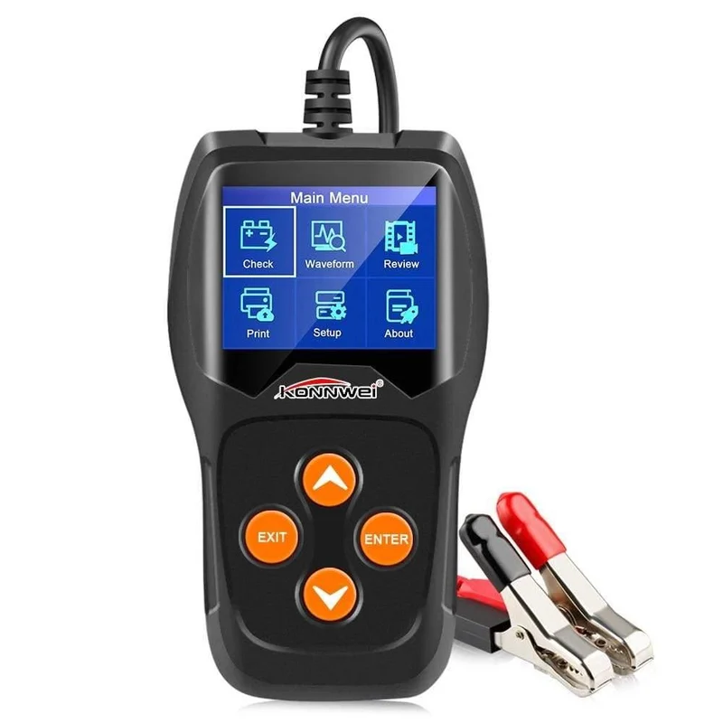 KW600 12V Autobatterietester 100 bis 2000CCA 12 Volt Batteriewerkzeuge für das Auto Quick Cranking Charging Diagnostic