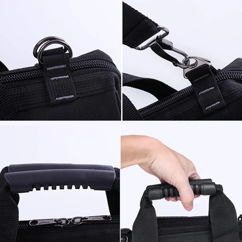 Oxford-Werkzeugtasche, wasserdichte Aufbewahrungstasche für Handwerkzeuge, Elektrikertasche, große Kapazität, Aufbewahrungstasche für Werkzeuge, 12/14/17/19 Zoll