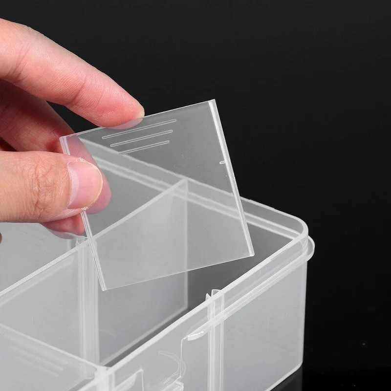 24 Grids Transparent Große Einstellbare Kunststoff Vorratsbehälter Schmuck Perle Badzubehör Werkzeuge Organizer Box