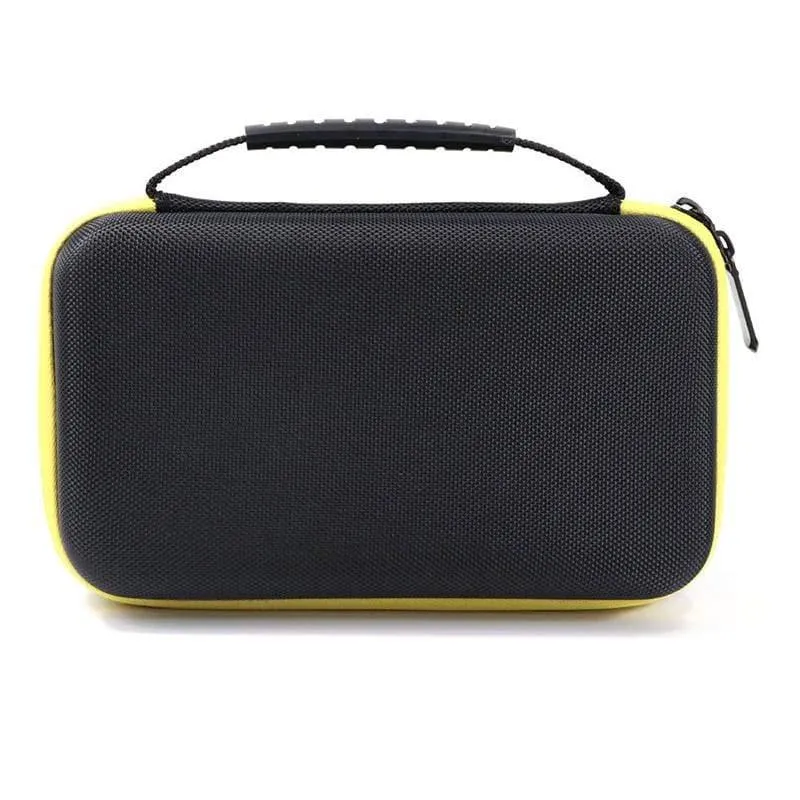 Schwarz wasserdicht stoßfest eva hard case lagerung tragetasche organizer für f117c / f17b digitalmultimeter 230 * 140 * 75mm