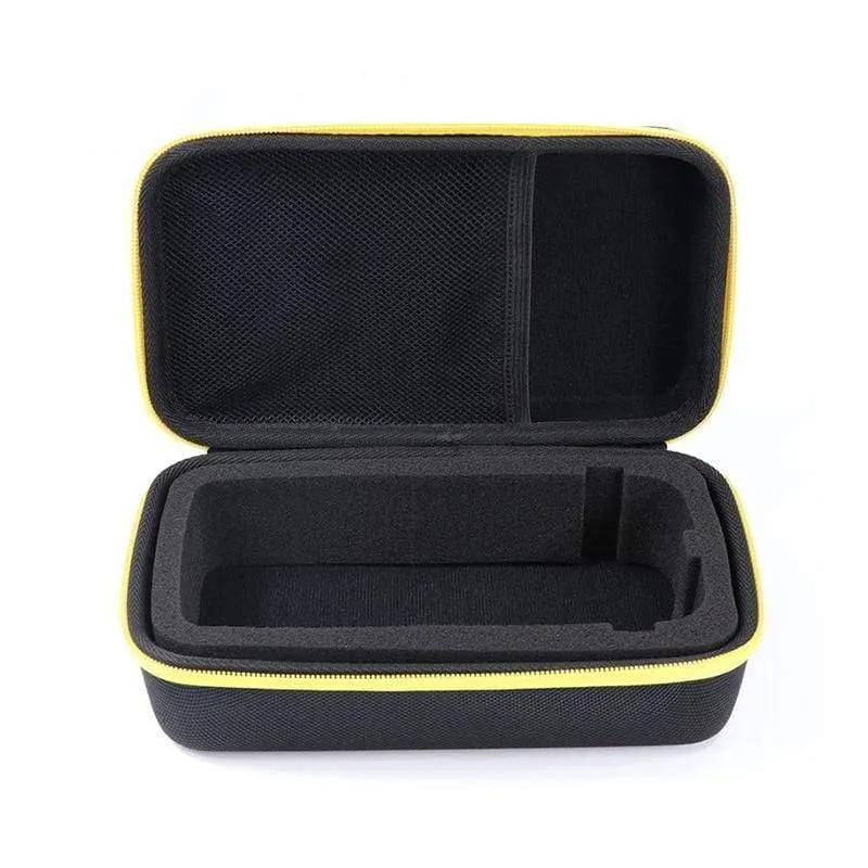 Schwarz wasserdicht stoßfest eva hard case lagerung tragetasche organizer für f117c / f17b digitalmultimeter 230 * 140 * 75mm