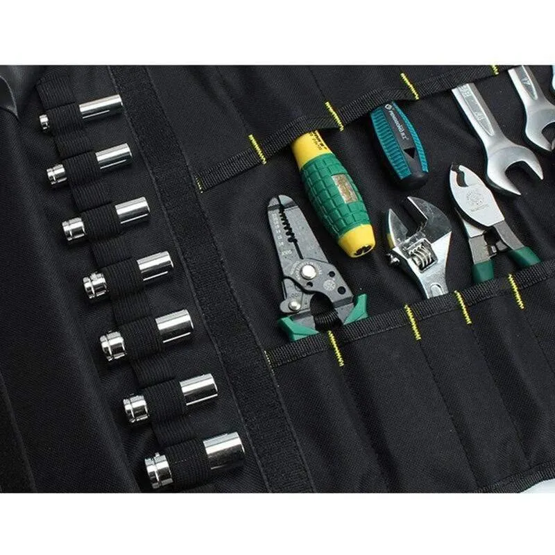 Multifunktions Oxford Tuch Schraubenschlüssel Tasche Werkzeugrolle Aufbewahrungstasche Werkzeuge Beutel Veranstalter Halter Tragbaren Fall