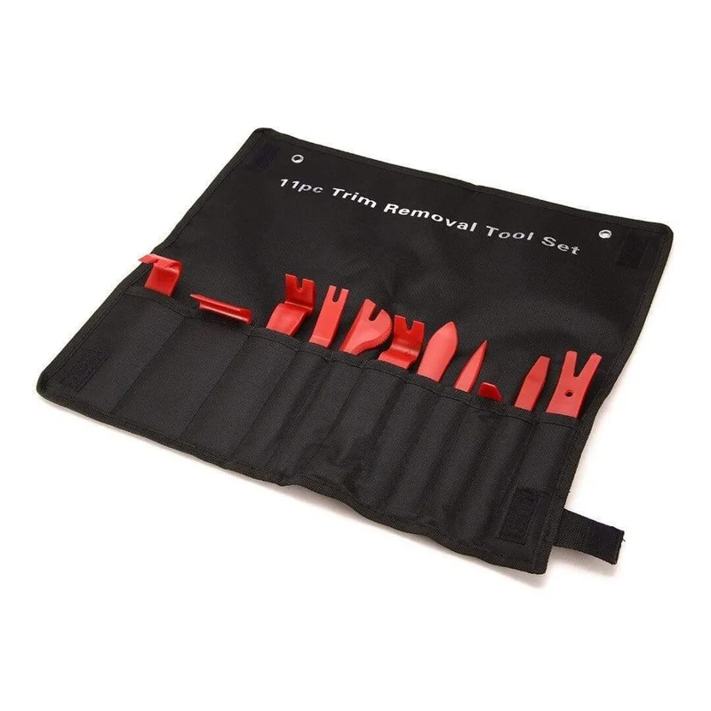 11PCS Auto Autoradio Tür Clip Panel Trim Dash Audio Removal Installer Stemmwerkzeug für Reifenreparaturwerkzeuge