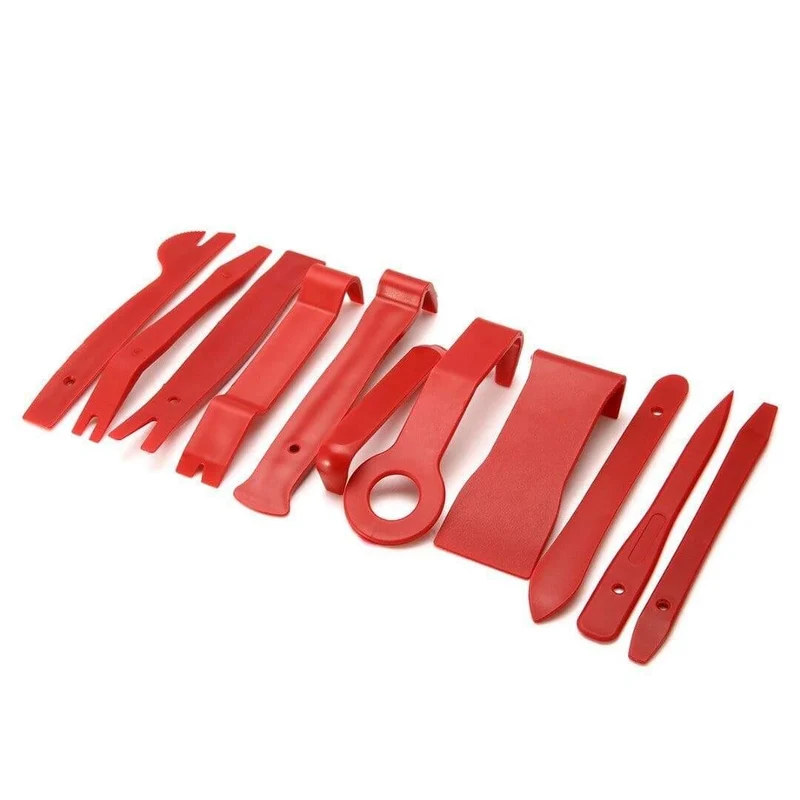 11PCS Auto Autoradio Tür Clip Panel Trim Dash Audio Removal Installer Stemmwerkzeug für Reifenreparaturwerkzeuge