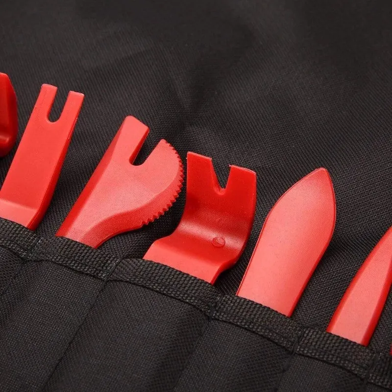 11PCS Auto Autoradio Tür Clip Panel Trim Dash Audio Removal Installer Stemmwerkzeug für Reifenreparaturwerkzeuge