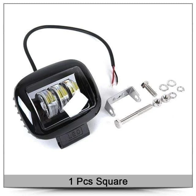 6D Objektiv 5 Zoll Runde Quadratische Led-arbeitslicht 12 V Für Auto 4WD ATV SUV UTV Lkw 4x4 Offroad Motorrad Auto Arbeiten Fahren Lichter