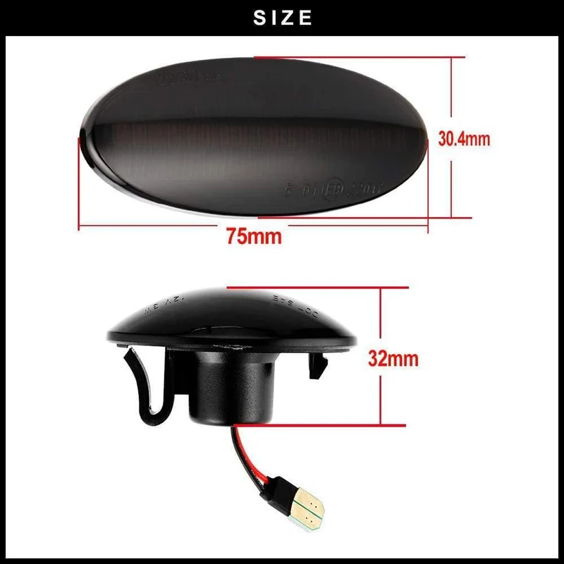 2 stücke Led Dynamische Seite Marker Blinker Licht Für Nissan Cube Z12 Juke 2011 Blatt qashqai 2011-2013 benz Smart