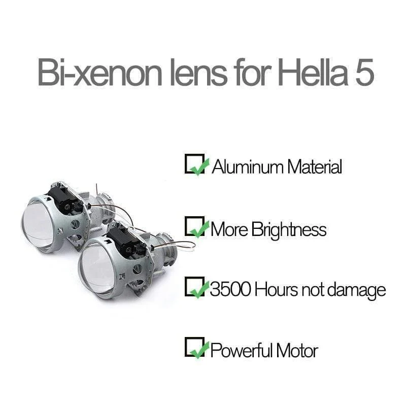 Metall Hella 3R G5 Bi Xenon Scheinwerfer Objektiv D2S Lichter Projektor Universal Auto Lampe D1S D2H D3S D4S Lampen motoren Nachrüstung