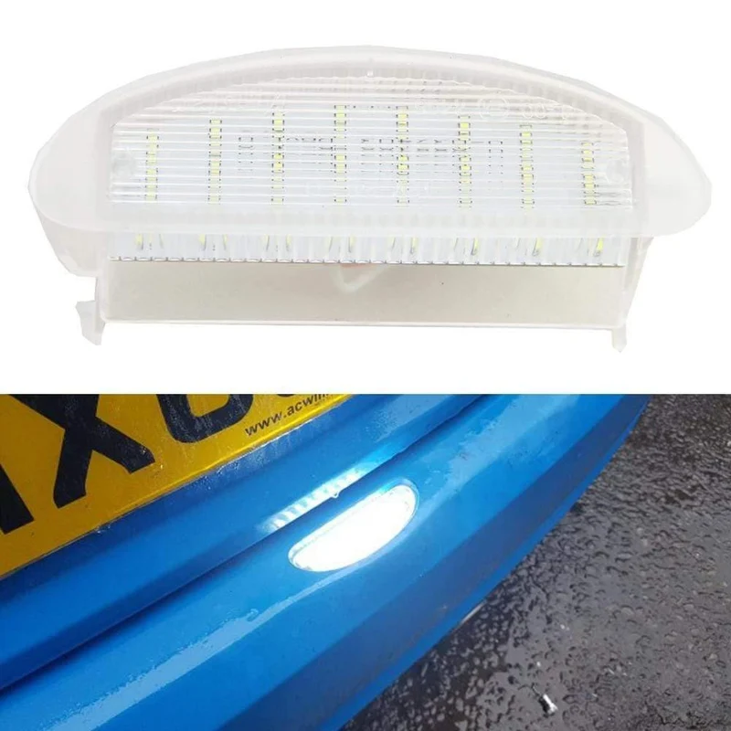 1x 12V weiße LED Nummernschildbeleuchtung für Renault Twingo I (1993-2007) Clio MK2 (1998-2006)