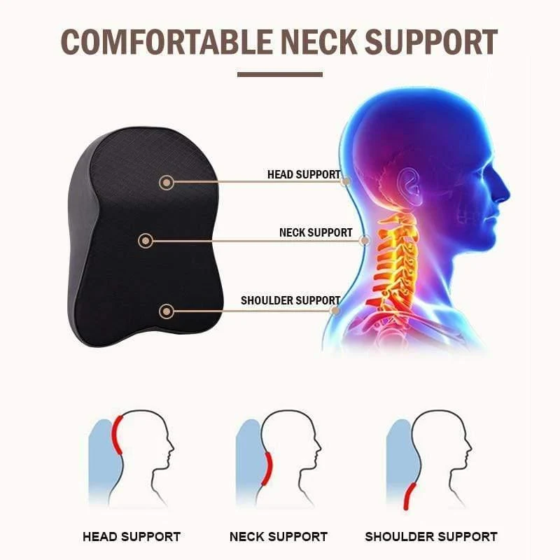 Auto Hals Kissen 3D Memory Foam Kopfstütze Einstellbare Auto Kopfstütze Kissen Reise Hals Kissen Unterstützung Halter Sitz kissen