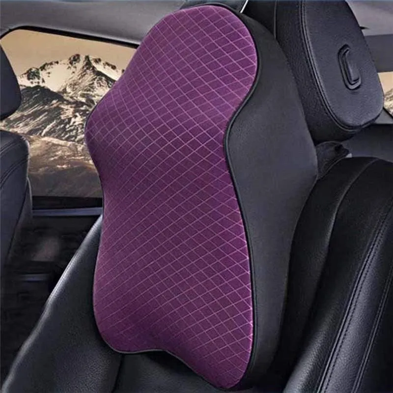 Auto Hals Kissen 3D Memory Foam Kopfstütze Einstellbare Auto Kopfstütze Kissen Reise Hals Kissen Unterstützung Halter Sitz kissen