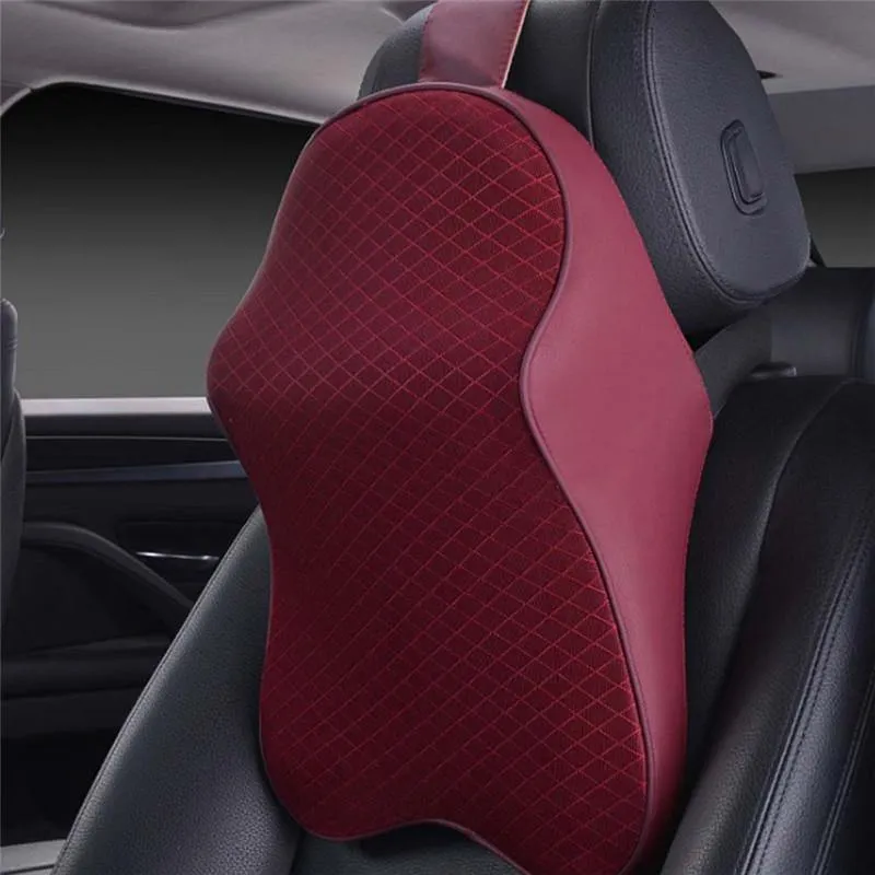 Auto Hals Kissen 3D Memory Foam Kopfstütze Einstellbare Auto Kopfstütze Kissen Reise Hals Kissen Unterstützung Halter Sitz kissen