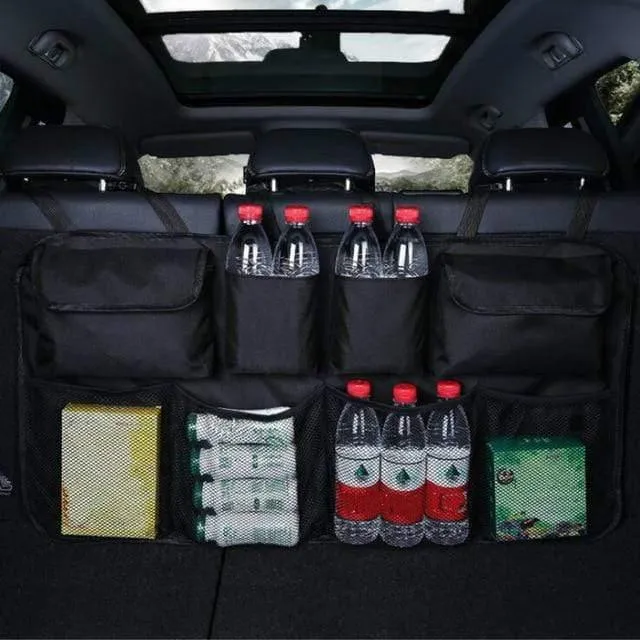 Kofferraum Organizer Verstellbarer Rücksitz Aufbewahrungstasche Net High Capacity Mehrzweck Oxford Automobile Seat Back Organizers Universal
