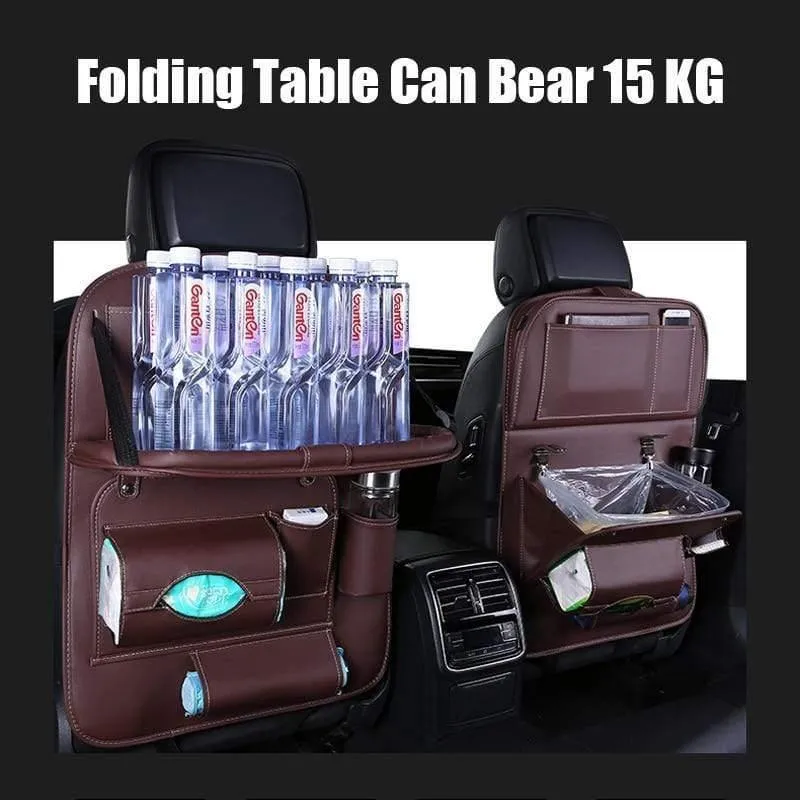 Autositz Organizer PU Leder Auto Rückenlehne Aufbewahrungstasche Multifunktionsbehälter Tasse iPad Handyhalter Srorage Solutions