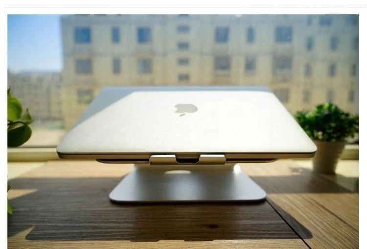 Laptop-Kühlerhalter aus Aluminiumlegierung Verbessert die Desktop-Ergonomie die Notebook-Unterstützung für den MacBook Air Pro-Ständer
