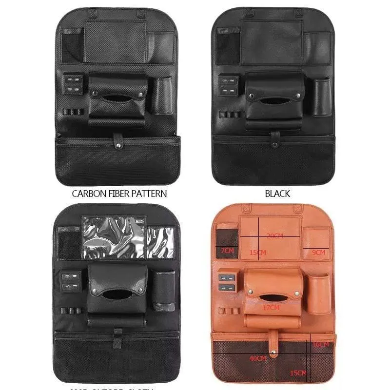 Zubehör Autositz-Organizer Innenraum Auto-Rücksitz-Aufbewahrungstasche Universelle Reisetasche 4 USB-Lade-Handy für Kinder