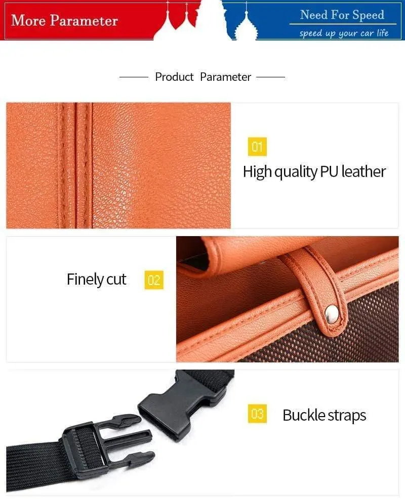 Zubehör Autositz-Organizer Innenraum Auto-Rücksitz-Aufbewahrungstasche Universelle Reisetasche 4 USB-Lade-Handy für Kinder