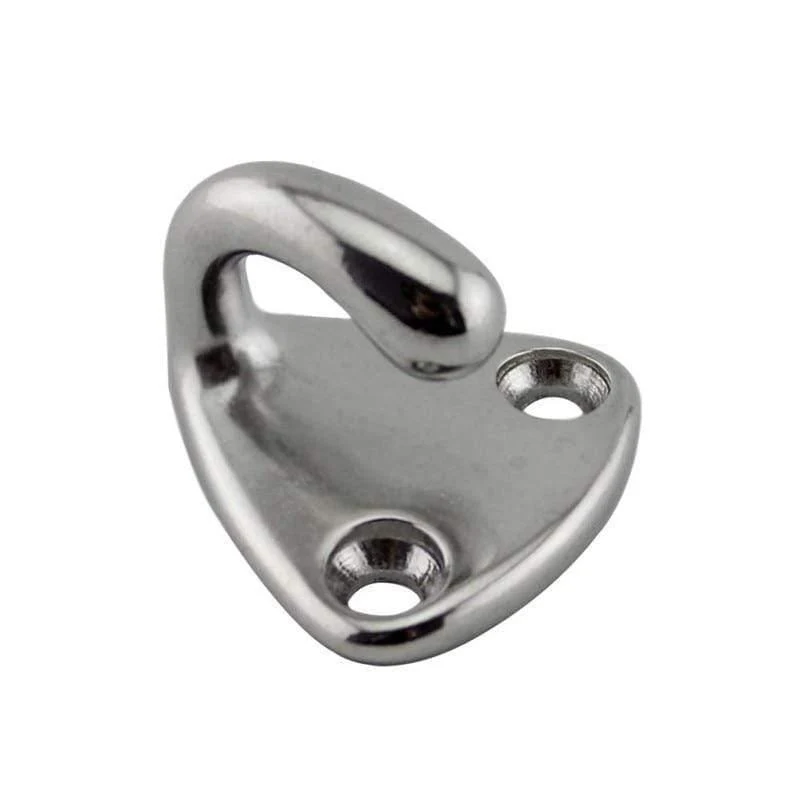 10 stücke Marine 316 Edelstahl Mini Boot Fender Haken Karabiner Pad Auge Marine Segeln Silber Fender Haken 27mm x 27mm
