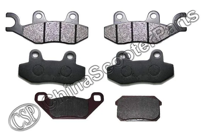3 paar Semi metallic Vorne Hinten Bremsbelag Für KAZUMA STELS 500GT 500CC ATV UTV
