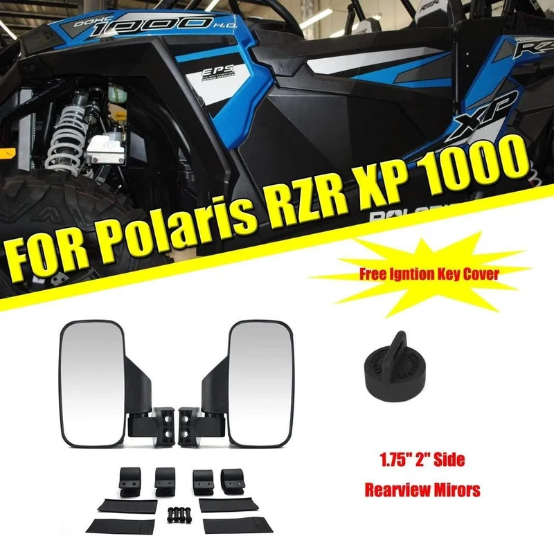 1.75 "2" UTV Spiegel Seitenspiegel für Polaris RZR PRO XP 800 900 1000 Ranger für Can Am Racing Mirror