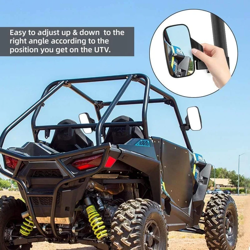 1.75 "2" UTV Spiegel Seitenspiegel für Polaris RZR PRO XP 800 900 1000 Ranger für Can Am Racing Mirror