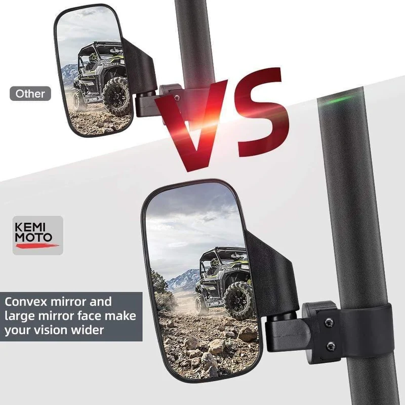 1.75 "2" UTV Spiegel Seitenspiegel für Polaris RZR PRO XP 800 900 1000 Ranger für Can Am Racing Mirror