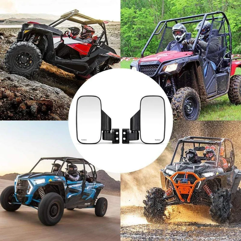 1.75 "2" UTV Spiegel Seitenspiegel für Polaris RZR PRO XP 800 900 1000 Ranger für Can Am Racing Mirror