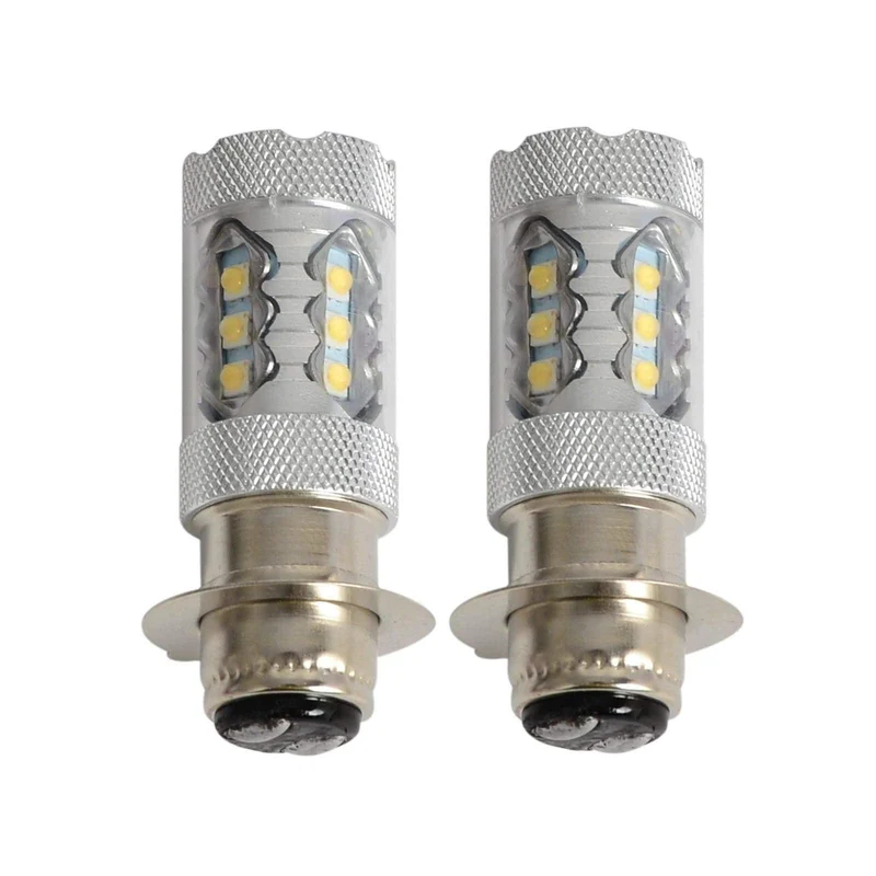 2PCS 80W Super White LED Scheinwerferlampen Upgrade Für Yamaha ATVS YFM350 400 450 660 Raptor Blaster 700 Banshee 200 ATV Luces