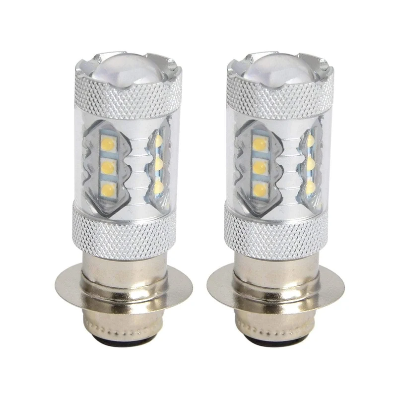 2PCS 80W Super White LED Scheinwerferlampen Upgrade Für Yamaha ATVS YFM350 400 450 660 Raptor Blaster 700 Banshee 200 ATV Luces