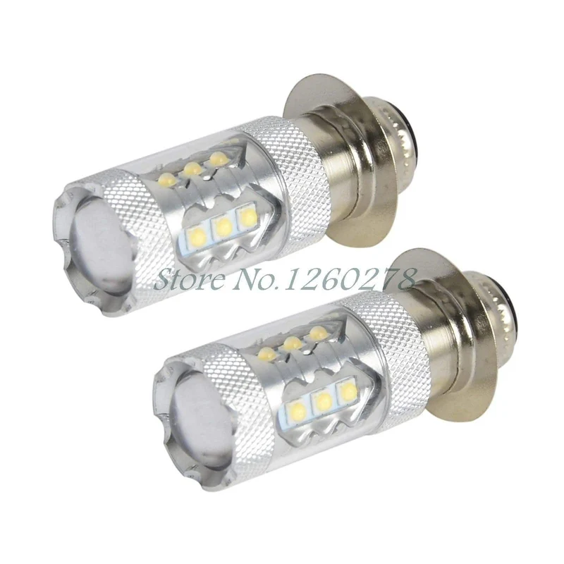 2PCS 80W Super White LED Scheinwerferlampen Upgrade Für Yamaha ATVS YFM350 400 450 660 Raptor Blaster 700 Banshee 200 ATV Luces