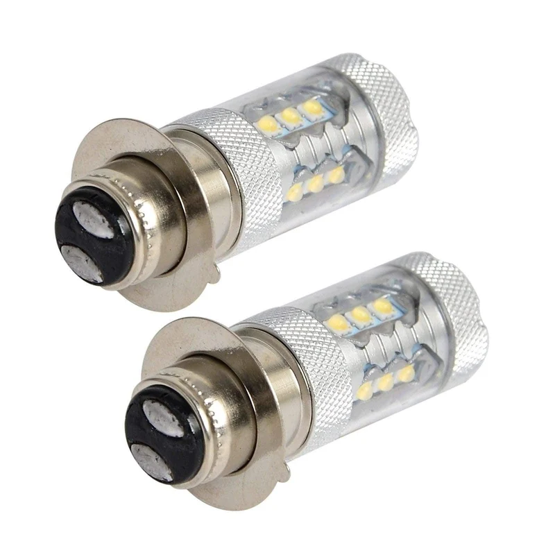 2PCS 80W Super White LED Scheinwerferlampen Upgrade Für Yamaha ATVS YFM350 400 450 660 Raptor Blaster 700 Banshee 200 ATV Luces