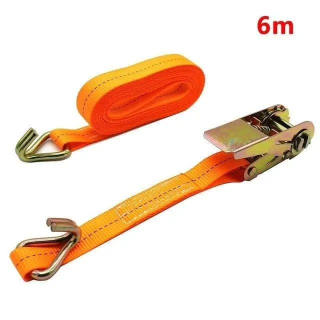 1 stücke Auto Fracht Befestigungen Auto Gepäck Fracht Polyster Band Binden Auto Bündelung Starke Strap Gürtel Ratsche Krawatte 4m 6m Länge