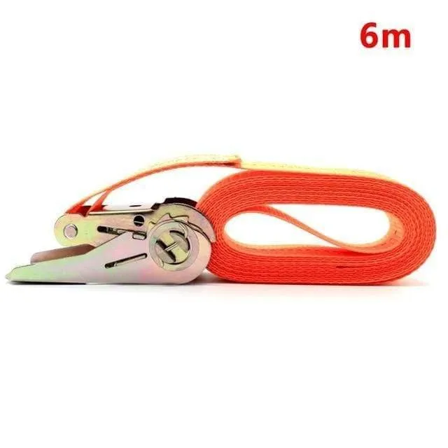 1 stücke Auto Fracht Befestigungen Auto Gepäck Fracht Polyster Band Binden Auto Bündelung Starke Strap Gürtel Ratsche Krawatte 4m 6m Länge