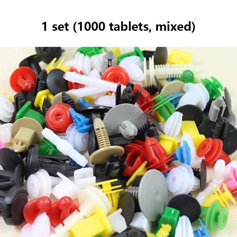 1000PCS Installieren Werkzeuge Auto Schnallen Mixed Auto Fastener Auto Tür Stoßstange Kotflügel Niet Retainer Clips Zubehör
