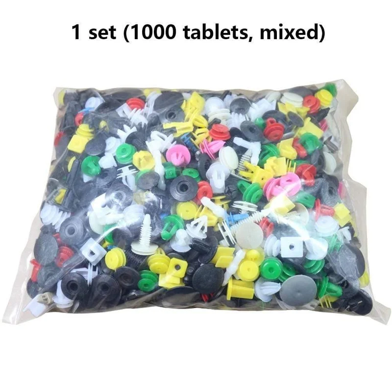 1000PCS Installieren Werkzeuge Auto Schnallen Mixed Auto Fastener Auto Tür Stoßstange Kotflügel Niet Retainer Clips Zubehör