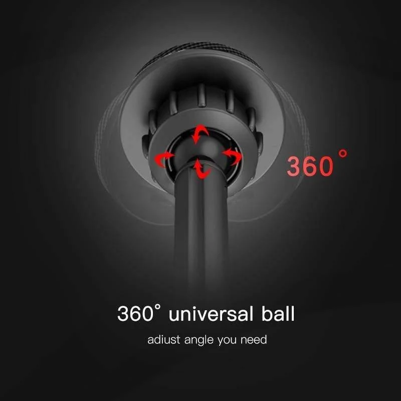 Magnetischer Autotelefonhalter mit Teleskopstange, Armaturenbrett, Windschutzscheibe, 360° drehbar, Metall-Saugnapf, Autohalterung für iPhone und Samsung