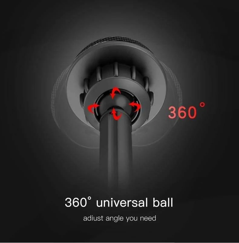 Magnetischer Autotelefonhalter mit Teleskopstange, Armaturenbrett, Windschutzscheibe, 360° drehbar, Metall-Saugnapf, Autohalterung für iPhone und Samsung