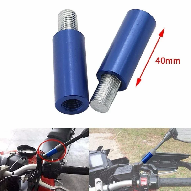 40mm Aluminium Rückspiegel Extender Clamp Riser kit Für Yamaha MT09 FZ09 FJ09 FJ-09 FZ-09 Tracer / MT-09 naked FZ MT FJ 09