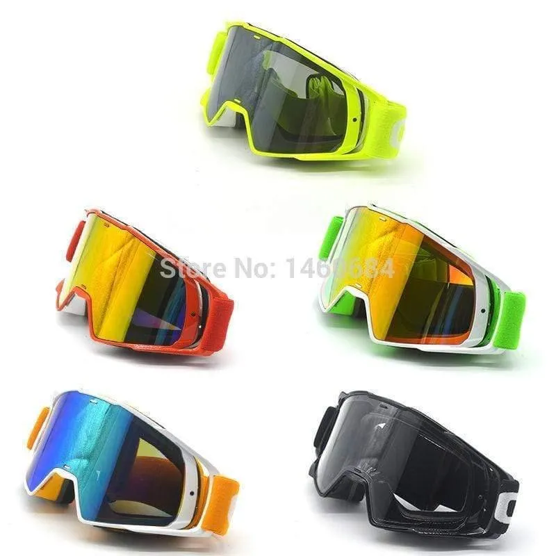 Brille getönt UV-Streifen Motorradbrille Motocross Bike Cross Country Flexible Brille Schnee Ski Lunette