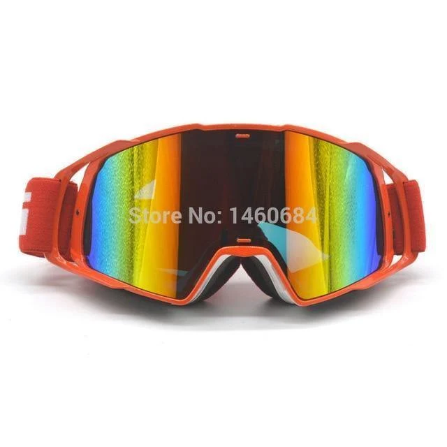 Brille getönt UV-Streifen Motorradbrille Motocross Bike Cross Country Flexible Brille Schnee Ski Lunette