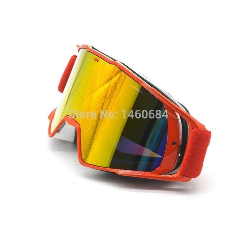 Brille getönt UV-Streifen Motorradbrille Motocross Bike Cross Country Flexible Brille Schnee Ski Lunette