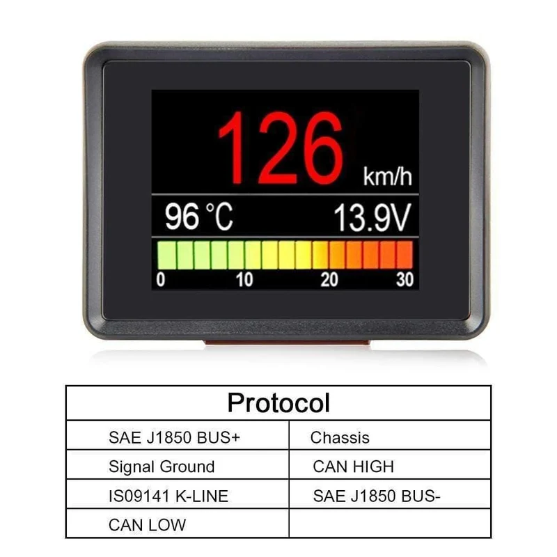 A203 OBD Tachometer Kraftstoff Computer Display Verbrauchsanzeige Temperaturanzeige Automobil Bordcomputer Auto Digital OBD2