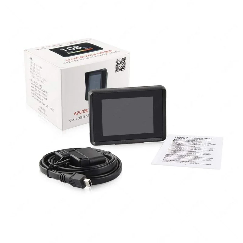Auto Bordcomputer A203 Auto Digital OBD Computer Display Tachometer Kraftstoffverbrauchsanzeige Temperaturanzeige OBD2