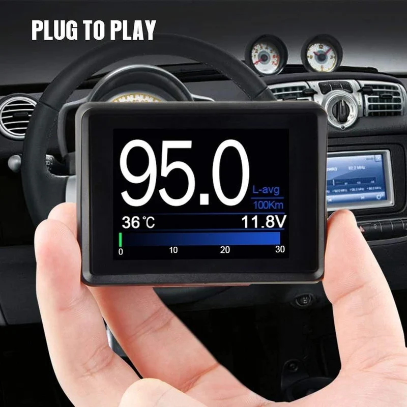Auto Bordcomputer A203 Auto Digital OBD Computer Display Tachometer Kraftstoffverbrauchsanzeige Temperaturanzeige OBD2